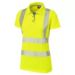 Image of Pippacott ISO 20471 Class 2 Coolviz Ultra Womens Polo Shirt Yellow - High Visibility