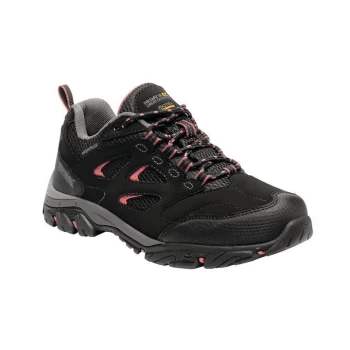 Image of Regatta Lady Holcombe IEP Low Walking Shoes - Blk/DecoRose