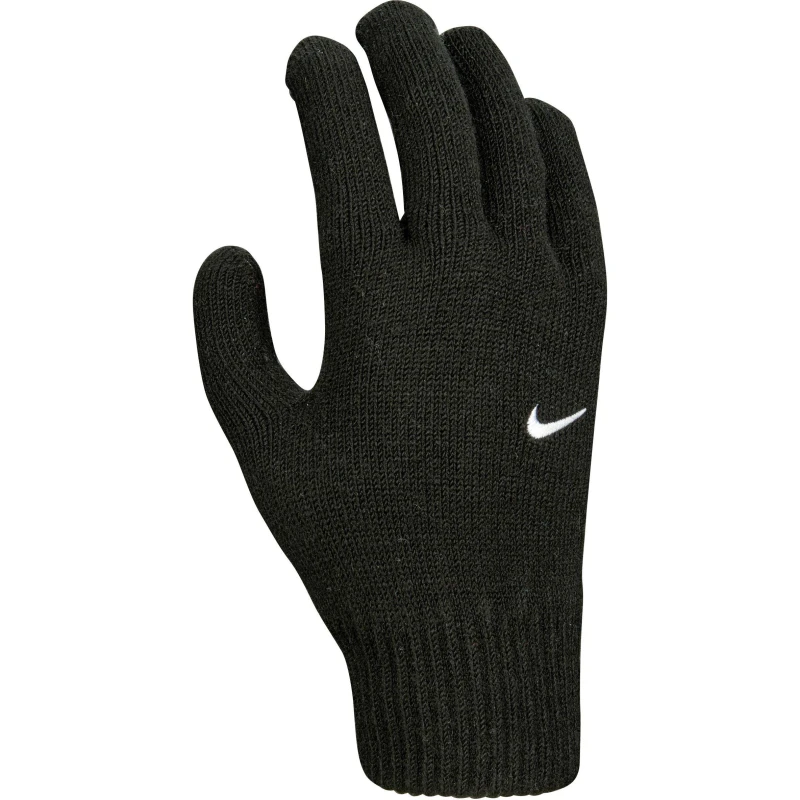 Image of Nike Youth Swoosh Knit Gloves Black unisex S/M