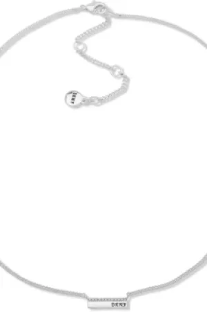 Image of DKNY Pave Bar Pendant Necklace 60572138-G03