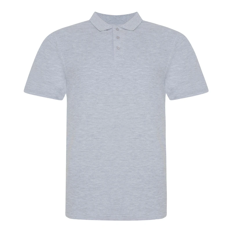 Image of AWDis AWDis Men Just Polos The 100 Polo Shirt in Grey Size: Small Grey S Male 5059444798290