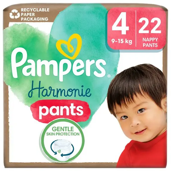 Image of Pampers Harmonie Nappy Pants Size 4 22 Nappies