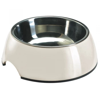 Image of HUNTER Melamine Dog Bowl - White - 0.35 litre