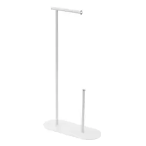 Image of Showerdrape Plaza Toilet Roll & Spare Paper Holder - White