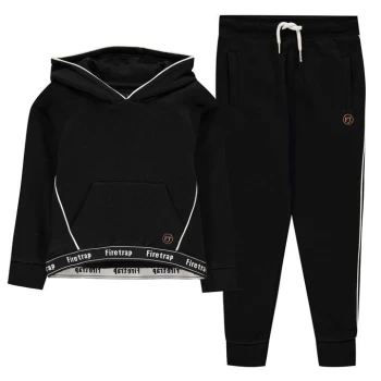 Image of Firetrap 2 Piece Jogging Set Junior Girls - Jet Black