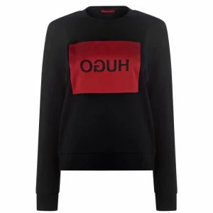 Image of Hugo Boss Nicci Reversed Logo Sweatshirt Black Size L Men