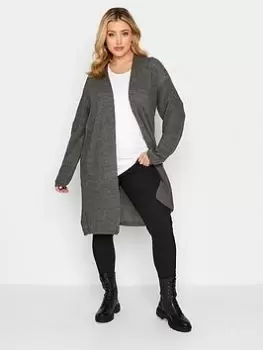 Image of Yours Knitted Cardigan, Brown, Size 14-16, Women