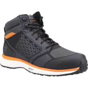 Image of Timberland Pro Mens Reaxion Mid Composite Safety Boots (8 UK) (Black/Orange) - Black/Orange