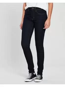 Image of Levis 721 High Rise Skinny Jeans - Indigo, Size 32, Inside Leg 32, Women