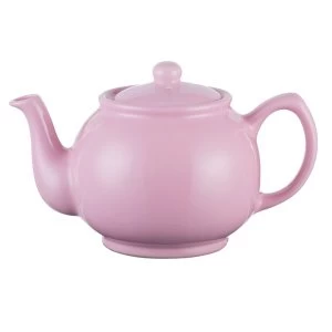 Image of Price and Kensington Fine Stoneware Traditional Pastel Pink 6 cup Teapot 22 x 14 x 14 cm