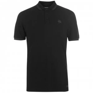 Image of Firetrap Blackseal Lurex Polo Shirt - Black