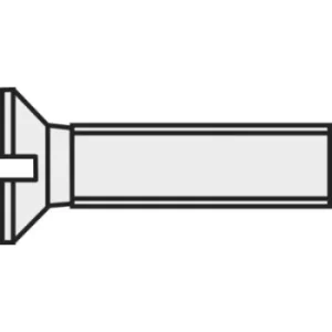 Image of TOOLCRAFT 839954 Countersunk screws M3 16mm Slot DIN 963 Plastic, Polyamide 10 pc(s)