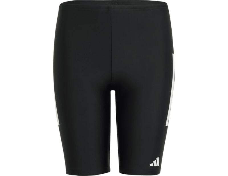 Image of adidas Boys Fitness 3-Stripes Swim Jammer - Black 13 - 14 Years