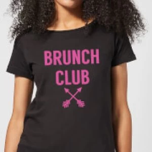Image of Brunch Club Womens T-Shirt - Black - 4XL