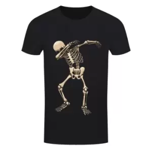 Image of Grindstore Mens Skeleton Dab Halloween T Shirt (S) (Black)