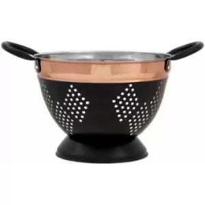 Image of Premier Housewares Prescott Medium Charcoal / Copper Colander