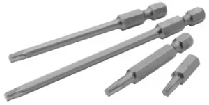 Image of Draper Expert T8 1/4" Hex. Draper Tx-Star Insert Bit 100mm Long x 1 100TX/1 10744
