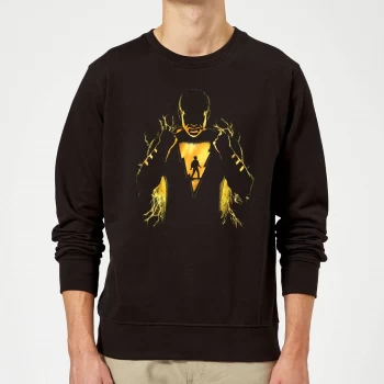 Image of Shazam Lightning Silhouette Sweatshirt - Black - XL