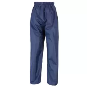 Image of Result Core Kids/Childrens Unisex Stormdri Rain Over Trouser / Pants (11-12 years) (Navy Blue)