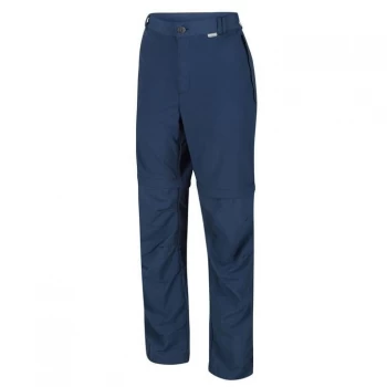 Image of Regatta Leesville II Zip Off Walking Trousers(Regular Leg - Dark Denim