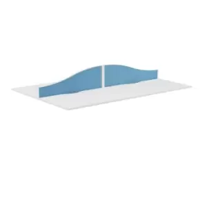 Image of Tc Panel Type 5 Wave Screen White Frame - 1400W x 380 - 180H - Band 4