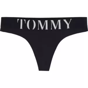 Image of Tommy Bodywear Large Logo Thong - Blue