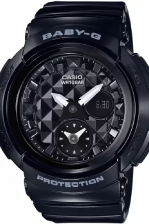 Image of Ladies Casio Baby-G Stud Dial Chronograph Watch BGA-195-1AER