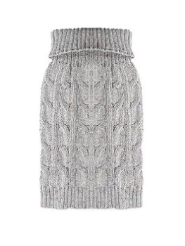 Image of Happy Pet Charlton Cable Knit Pebble Dog Jumper XX-Small Polyester