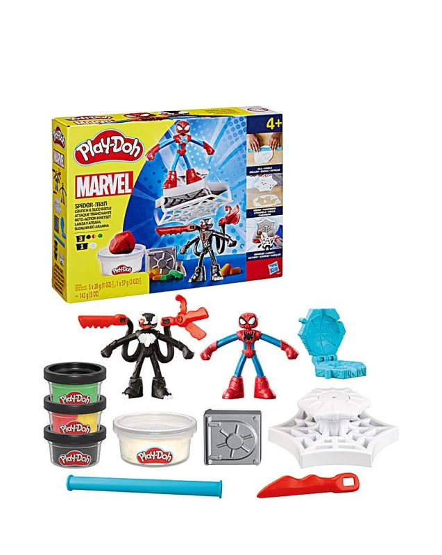 Image of Play-Doh Play-Doh Spiderman Launch And Slice Battle