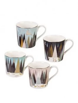 Image of Sara Miller Frosted Pines Mugs