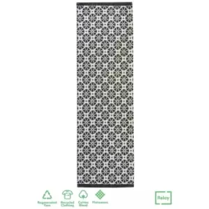 Image of Relay Recycled Cotton Starburst Rug Mono 060X180Cm