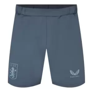 Image of Castore Villa FC Travel Shorts Mens - Grey