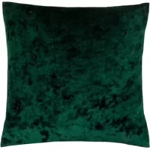 Image of Paoletti Verona Crushed Velvet Cushion Cover (60cm x 40cm) (Emerald Green) - Emerald Green