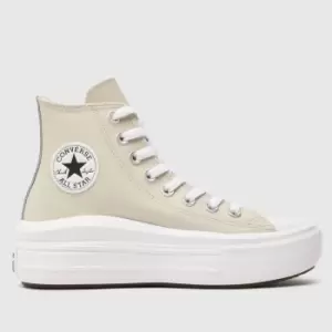 Image of Converse Beige All Star Hi Move Girls Youth Trainers