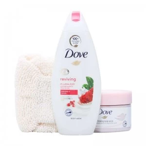 Image of Dove Refreshing Care Body Duo & Body Mitt Gift Set