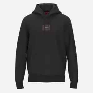 Image of HUGO Dorage Logo Cotton Hoodie - S