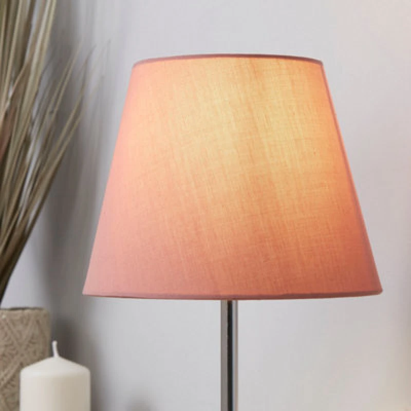 Image of Lighting Collection Tapered Shade Rose unisex 20cm
