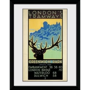 Image of Transport For London Greenwich Park 12" x 16" Framed Collector Print