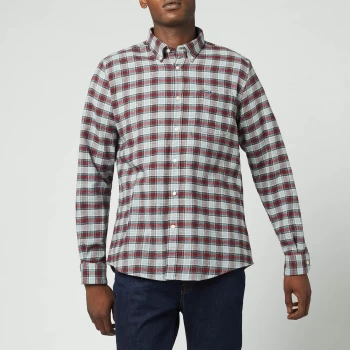 Image of Barbour Mens Alderton Tailored Shirt - Red - M