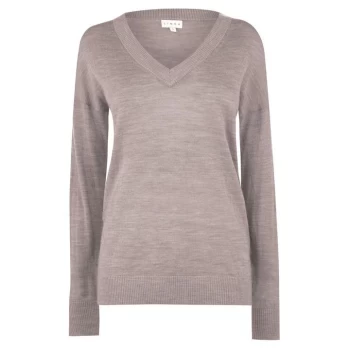 Image of Linea Merino V Neck Jumper - Neutral