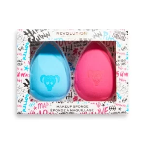 Image of Harley Quinn X Makeup Revolution What We Are Bad Guys Makeup Sponge Duo