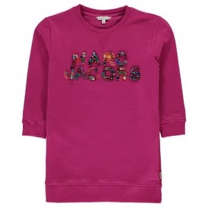Image of Marc Jacobs Children Girls Pearl Logo Dress - Fuschia 490
