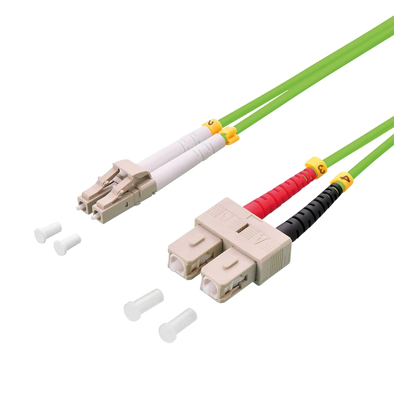 Image of LogiLink FP5LS01 InfiniBand/fibre optic cable 1m LC SC Green