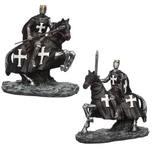 Image of Dark Knight on Horseback Figurine Small