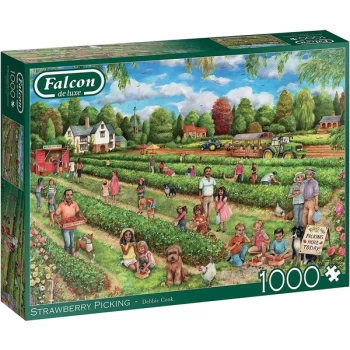 Image of Falcon de luxe Strawberry Picking Jigsaw Puzzle - 1000 Pieces