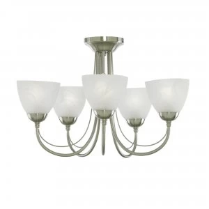 Image of Litecraft Lima Large Brass Ceiling Light