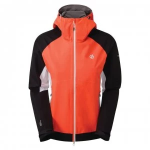 Image of Dare2B Checkpoint Lightweight Waterproof Jacket - FieryC/Black