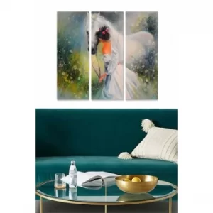 Image of MDF660002089 Multicolor Decorative MDF Painting (3 Pieces)