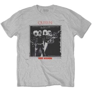 Image of Queen - Japan Tour '85 Unisex Medium T-Shirt - Grey