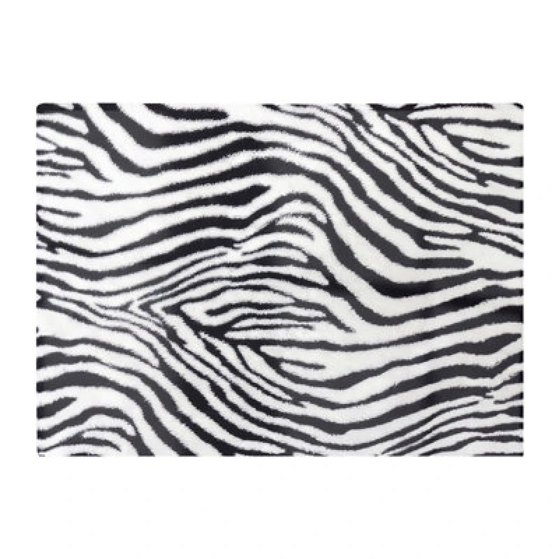 Image of Warren Reed Designer Zebra Texture Pattern Glass Chopping Board